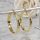 Goldfilled Cercei antialergici cerc 50mm culoare 14K	