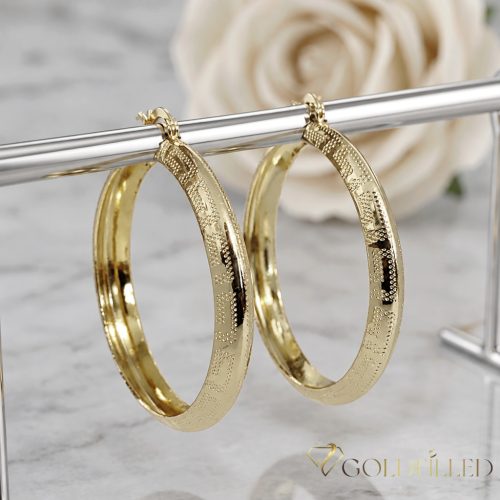 Goldfilled Cercei antialergici cerc 50mm culoare 14K	
