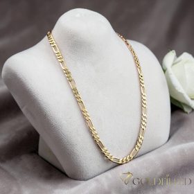   Colier "Figaro"  antialergenic „Goldfilled” placat cu aur, în mai multe dimensiuni 3,5 mm  grosime, culoare 14K