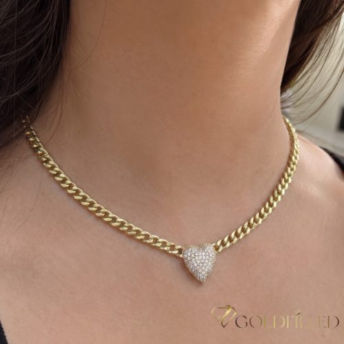 Colier Luxury Antialergic Goldfilled 45-50cm Lung și 5 mm Lățime Culoare 14K