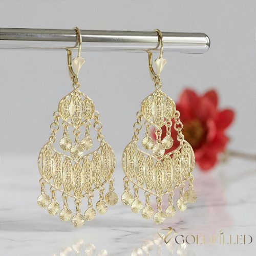 Goldfilled Cercei antialergici 78mm culoare 14K	