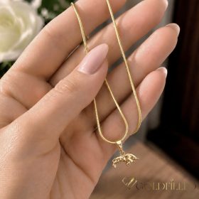   Colier antialergic Goldfilled 45cm / 1mm + pandantiv taur culoare 14K