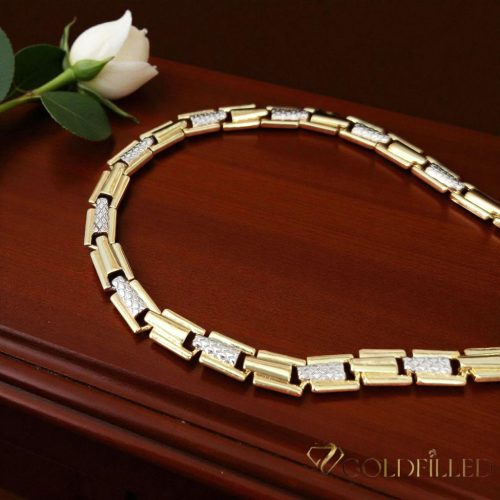 Bratara placata cu aur "Goldfilled" anti-alergenic, în mai multe dimensiuni grosime 7 mm, culoare 14K