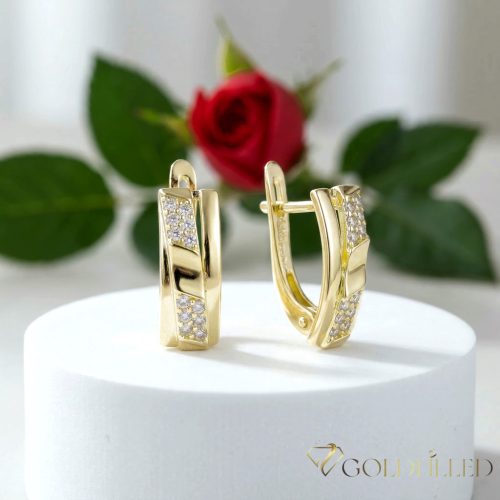 Goldfilled Antialergic Cercei 17mm 14K Culoare