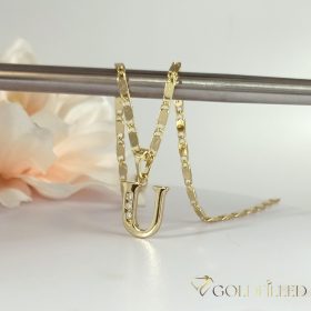   Colier  antialergenic „Goldfilled” placat cu aur, în mai multe dimensiuni 2mm grosime, culoare 14K