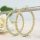 Goldfilled Cercei antialergici cerc 50mm culoare 14K	