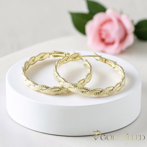 Goldfilled Cercei  35mm culoare 14K	