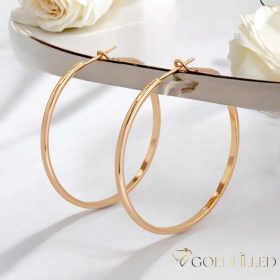 Goldfilled Cercei antialergici cerc 40mm culoare 18K	