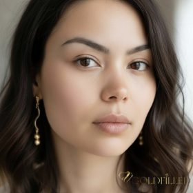 Cercei Goldfilled Antialergici 54mm 14K culoare