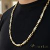 Colier Goldfilled Antiallergic Lux Barakka 70cm Lungime și 8-9mm Lățime (100g ! ) Culoare 14K Multicolor