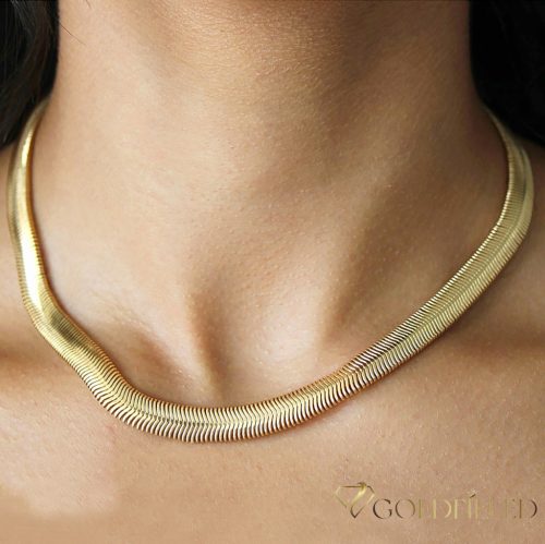 Colier Luxury Antialergic Goldfilled 45cm Lung și 6,2 mm Lățime Culoare 14K