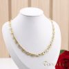 Colier exclusiv antialergenic „Goldfilled” placat cu aur, în mai multe dimensiuni 7 mm grosime, culoare 14K Multicolor 