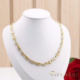   Colier exclusiv antialergenic „Goldfilled” placat cu aur, în mai multe dimensiuni 7 mm grosime, culoare 14K Multicolor 