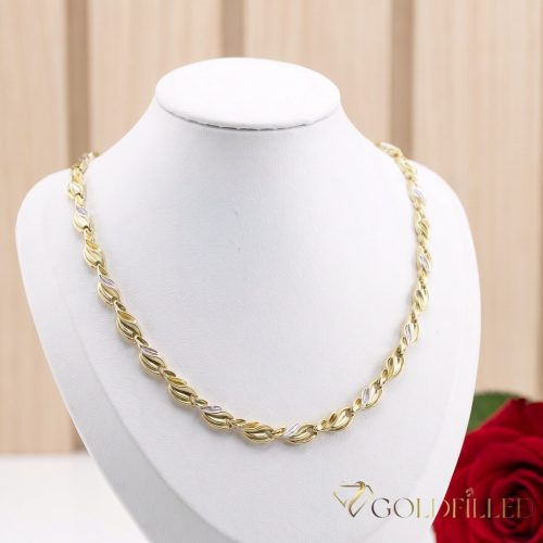 Colier exclusiv antialergenic „Goldfilled” placat cu aur, în mai multe dimensiuni 7 mm grosime, culoare 14K Multicolor 