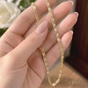   Colier Antialergic Goldfilled 55cm Lung și 3mm Lățime Culoare 14K
