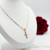 Lanț antialergic „Goldfilled” 45cm/1mm + pandantiv, culoare 18K