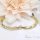 Bratara placata cu aur "Goldfilled" anti-alergenic, lungime 21 cm si grosime 8 mm, culoare 14K
