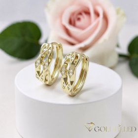 Goldfilled Antialergic Cercei  17mm 14K Culoare