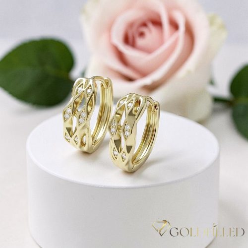 Goldfilled Antialergic Cercei  17mm 14K Culoare