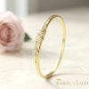 Brățară antialergică „Goldfilled” 7-4mm culoare  (14K) diametru 60mm "deschizabil"