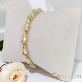  Bratara placata cu aur "Goldfilled" anti-alergenic, în mai multe dimensiuni grosime 7 mm, culoare 14K