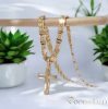 Lanț antialergic „Goldfilled” 45cm/4mm + pandantiv, culoare 18K