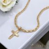 Lanț antialergic „Goldfilled” 45cm/4mm + pandantiv, culoare 18K