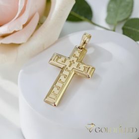 Pandantiv antialergic „Goldfilled” 33mm, culoare 14K