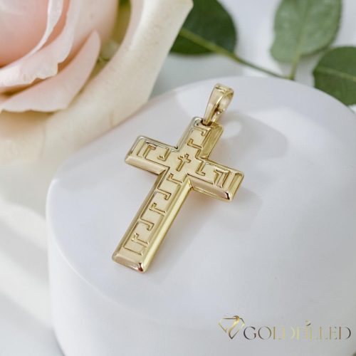 Pandantiv antialergic „Goldfilled” 33mm, culoare 14K