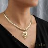 Colier Goldfilled Antiallergic Luxury 45cm Lungime și 6,5mm Lățime Culoare 14K