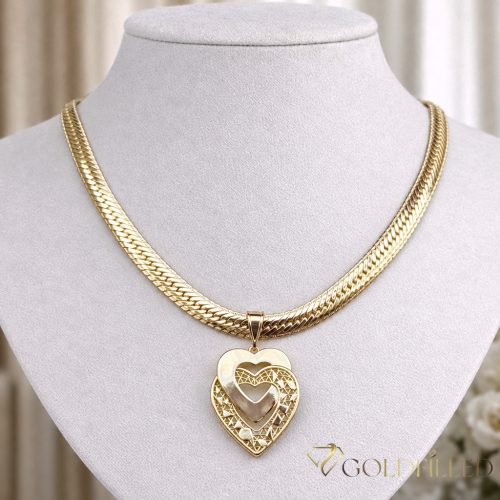 Colier Goldfilled Antiallergic Luxury 45cm Lungime și 6,5mm Lățime Culoare 14K