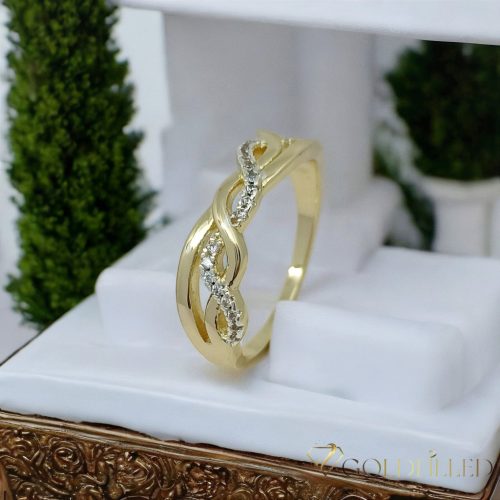  Inel antialergic „Goldfilled”, disponibile în diferite mărimi, culoare 14K