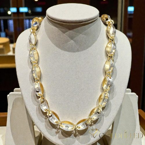 Colier Goldfilled Antiallergic Lux Barakka 60cm Lungime și 14mm Lățime (100g) Culoare 14K Multicolor