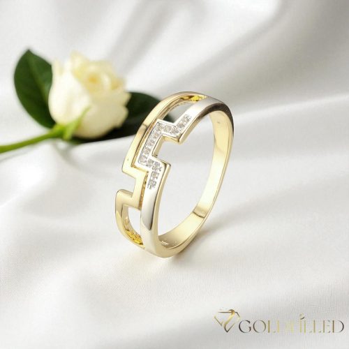  Inel antialergic „Goldfilled”, disponibile în diferite mărimi, culoare 14K