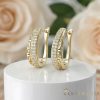 Goldfilled Antialergic Cercei  24 mm 14K Culoare