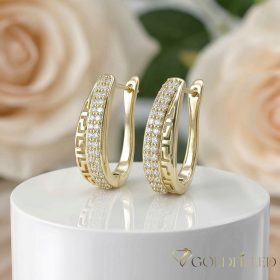 Goldfilled Antialergic Cercei  24 mm 14K Culoare