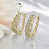 Goldfilled Antialergic Cercei  24 mm 14K Culoare