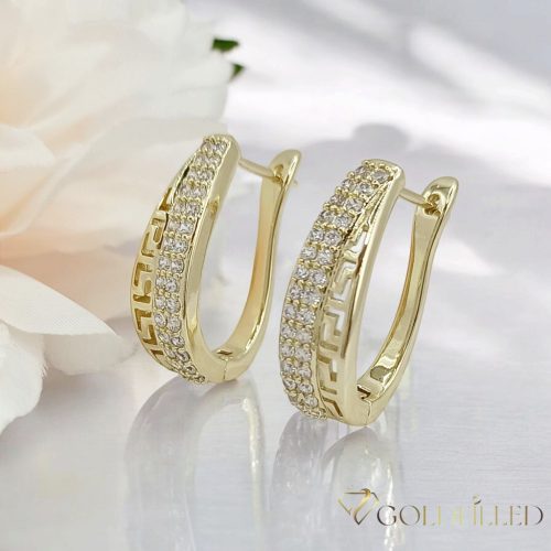 Goldfilled Antialergic Cercei  24 mm 14K Culoare