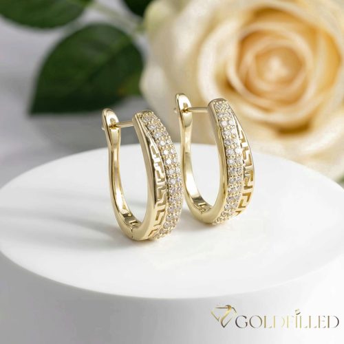 Goldfilled Antialergic Cercei  24 mm 14K Culoare
