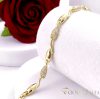 Bratara placata cu aur "Goldfilled" anti-alergenic, lungime 17 cm si grosime 7 mm, culoare 14K