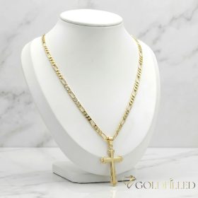   Lanț antialergic „Goldfilled” 60cm/3,5mm + pandantiv, culoare 14K