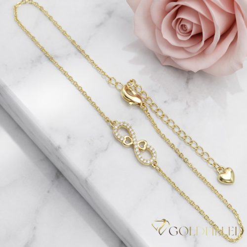 Brățară de gleznă Goldfilled Max. 27cm Culoare 14K