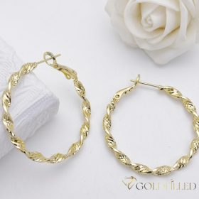 Goldfilled Cercei  35mm culoare 14K	