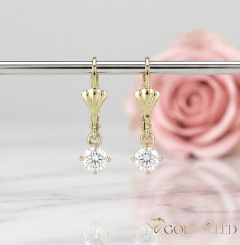 Goldfilled Cercei antialergici 22mm culoare 14K	