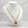 Lanț antialergic „Goldfilled” 45cm/3,5mm + pandantiv, culoare 14K