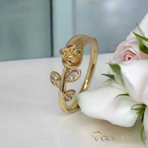  Inel antialergic „Goldfilled”, disponibile în diferite mărimi, culoare 18K