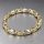 Bratara placata cu aur "Goldfilled" anti-alergenic, lungime 22 cm si grosime 8-9 mm, culoare 14K