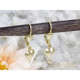 Goldfilled Cercei antialergici inimă 27mm culoare 14K	