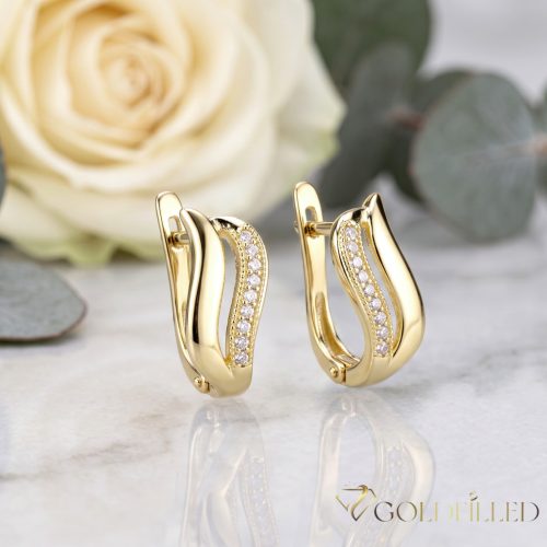 Goldfilled Antialergic Cercei  17mm 14K Culoare