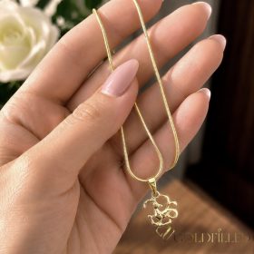   Goldfilled lănțișor antialergic 45cm / 1mm + pandantiv Capricorn 14K aurit